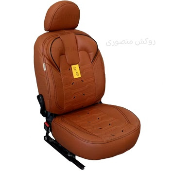 روکش صندلی خودرو اطلس چرم رنگ مارون طرح vip