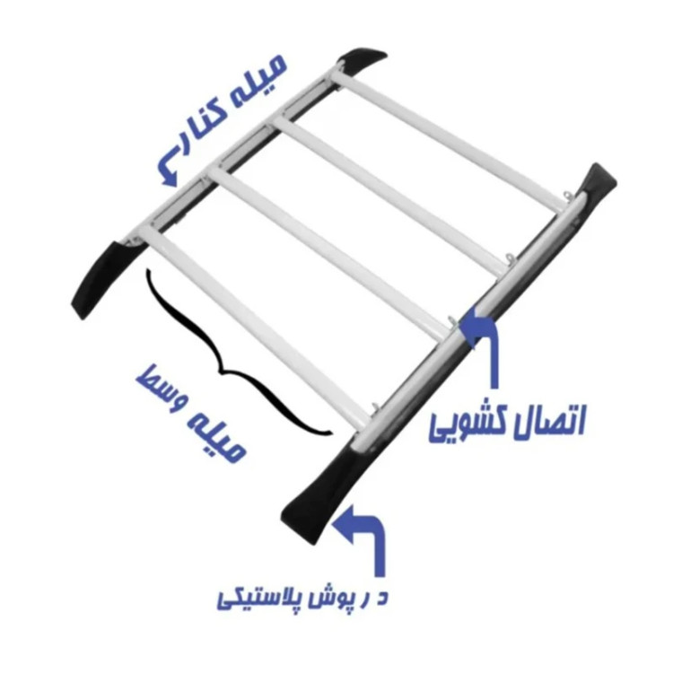 باربند خودرو سقفی مدل karta+ مناسب برای پژو 206 و 207
