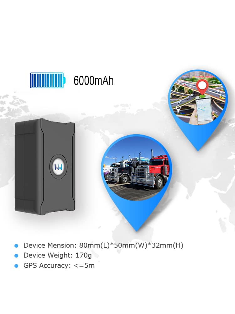 ردیاب GPS آهن ربایی مگنیتی بی سیم پرشیَن مدل S20 شارژ تا دوماه استندبای یکماه عادی